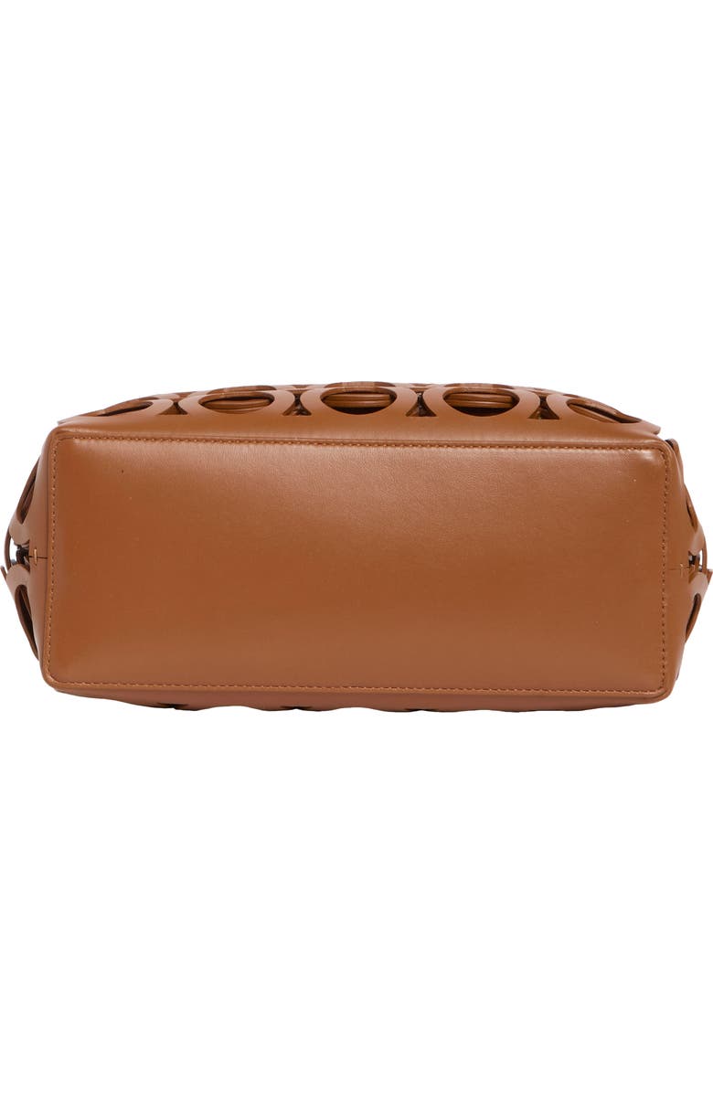 FERRAGAMO Medium Gancio Leather Tote, Alternate, color, Natural Resort/ Multi