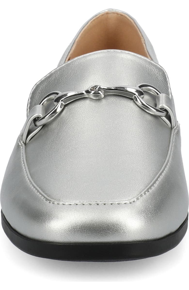 Journee Collection Lacie Bit Loafer, Alternate, color, Silver