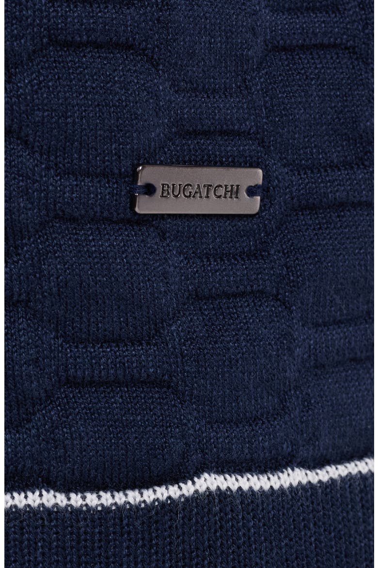 Short Sleeve Full Button Sweater, Alternate, color, NAVY