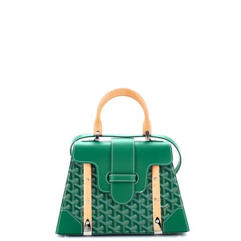 Saigon Top Handle Bag Coated Canvas with Leather PM