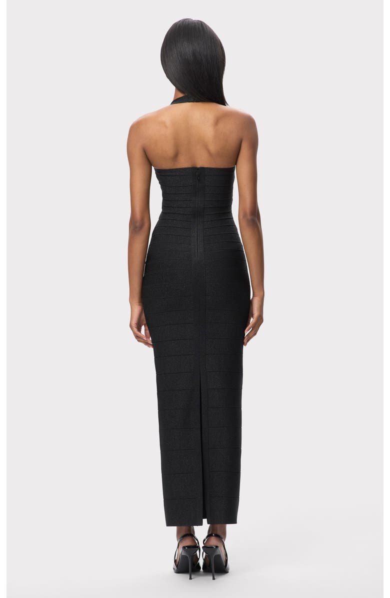Herve Leger The Maxine Gown, Alternate, color, Black