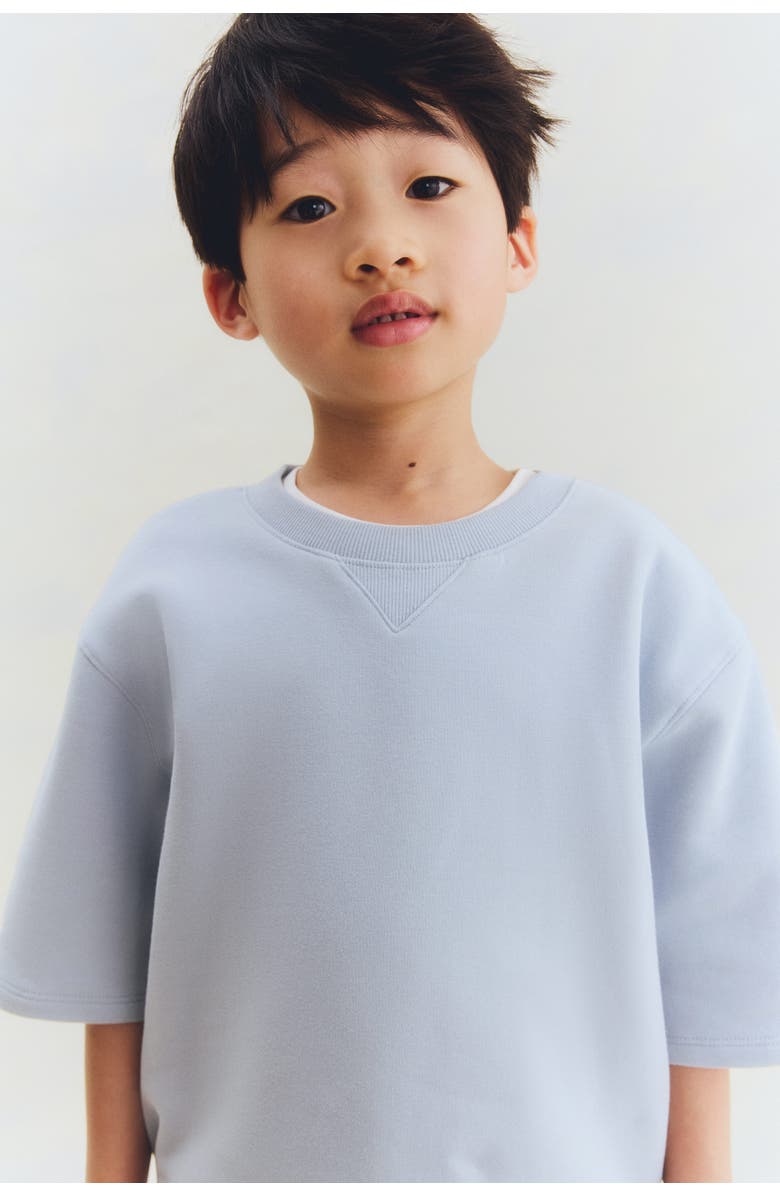 H&M 2-piece Cotton Sweatshirt Set, Alternate, color, Light Dusty Blue