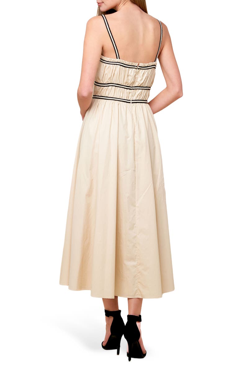 FLYING TOMATO Woven Midi Dress, Alternate, color, Cream
