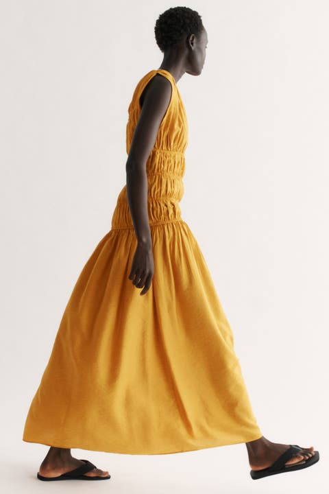 Smocked Viscose-blend Dress