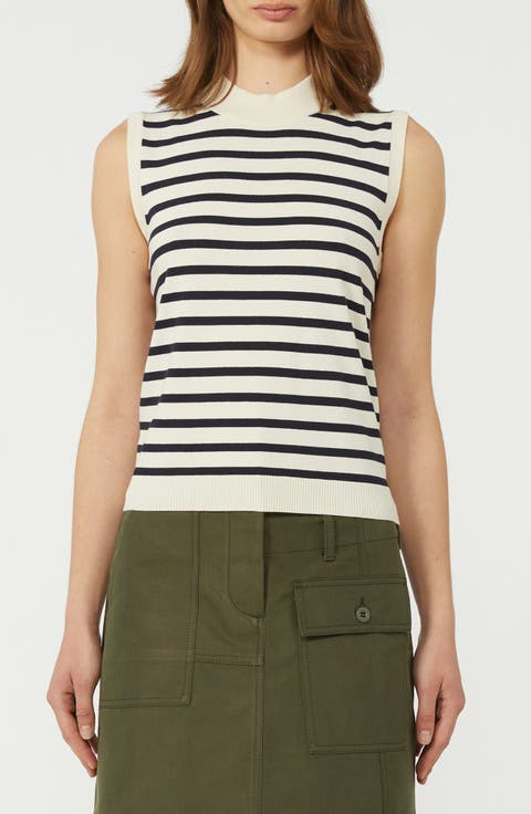 Stallo Stripe Sleeveless Sweater