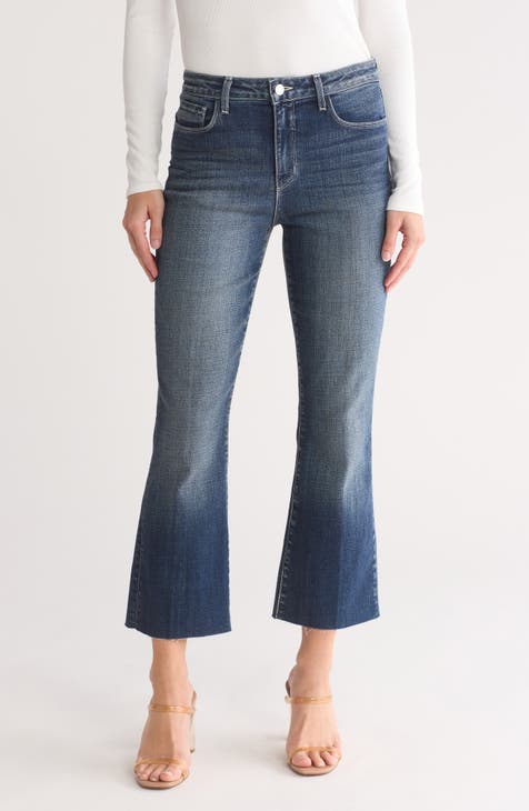 Kendra High Waist Crop Flare Jeans (Naples)