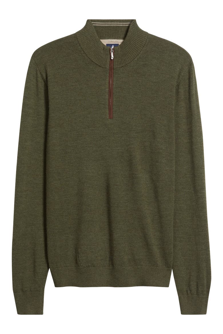 Raynor Merino Wool Quarter Zip Sweater, Alternate, color, FORGED