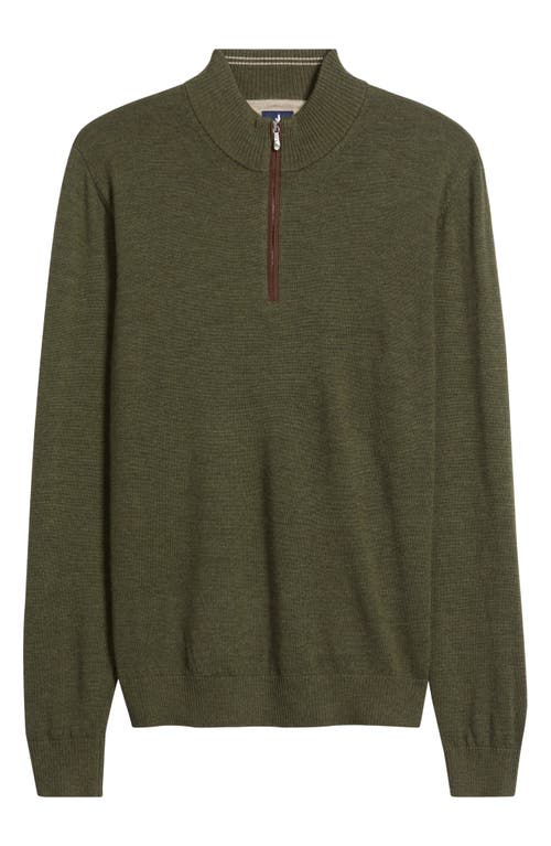 Johnnie-o Raynor Merino Wool Quarter Zip Sweater In Multi