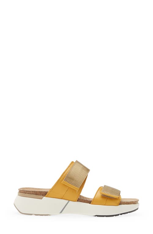 Naot Calliope Slide Sandal In Marigold Leather