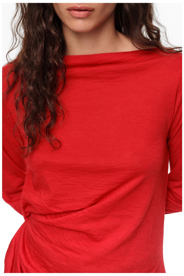 Wool Knot T-shirt, Alternate, color, RED