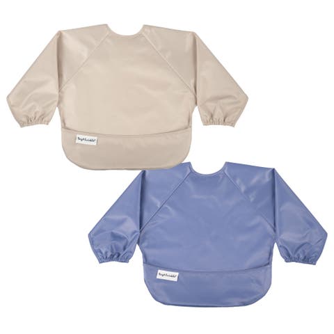 Mess-Proof/Waterproof 2-Pack Long-Sleeve Bib
