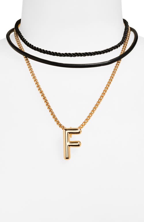 Open Edit Set Of 3 Interchangeable Initial Pendant Necklaces