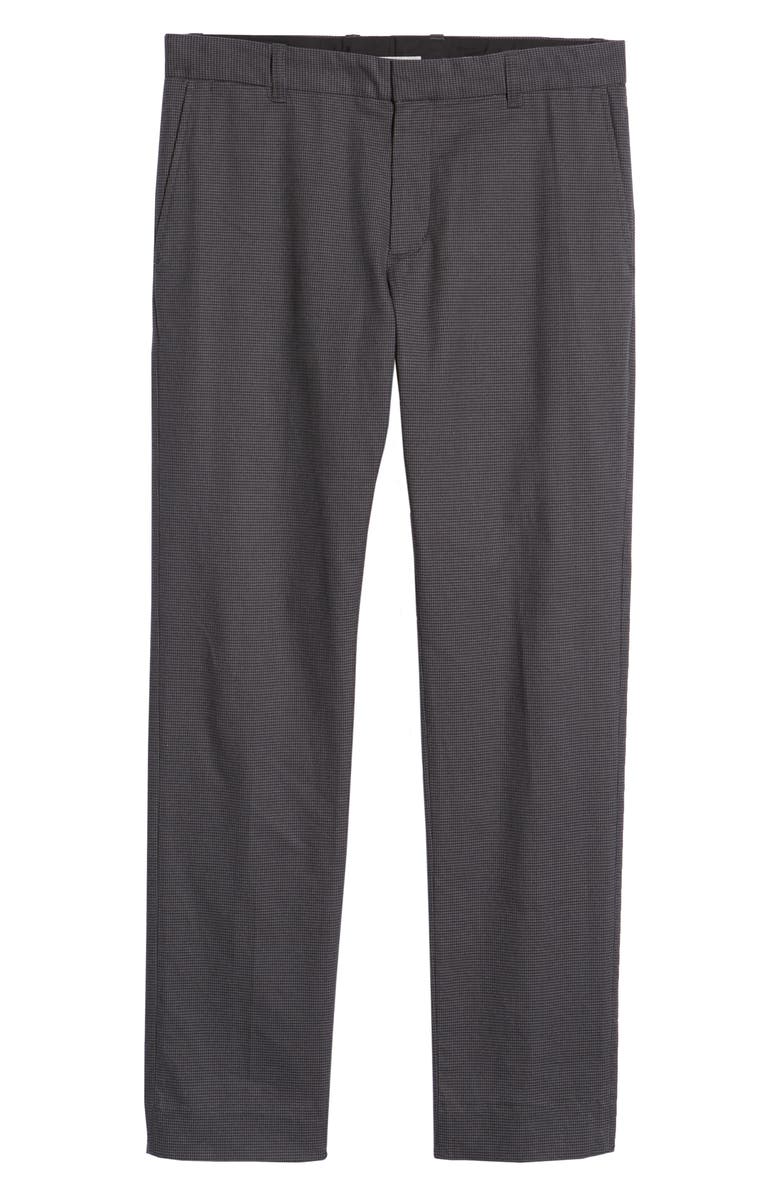 Vince Griffith Slim Fit Microcheck Stretch Cotton Chino Pants, Alternate, color,