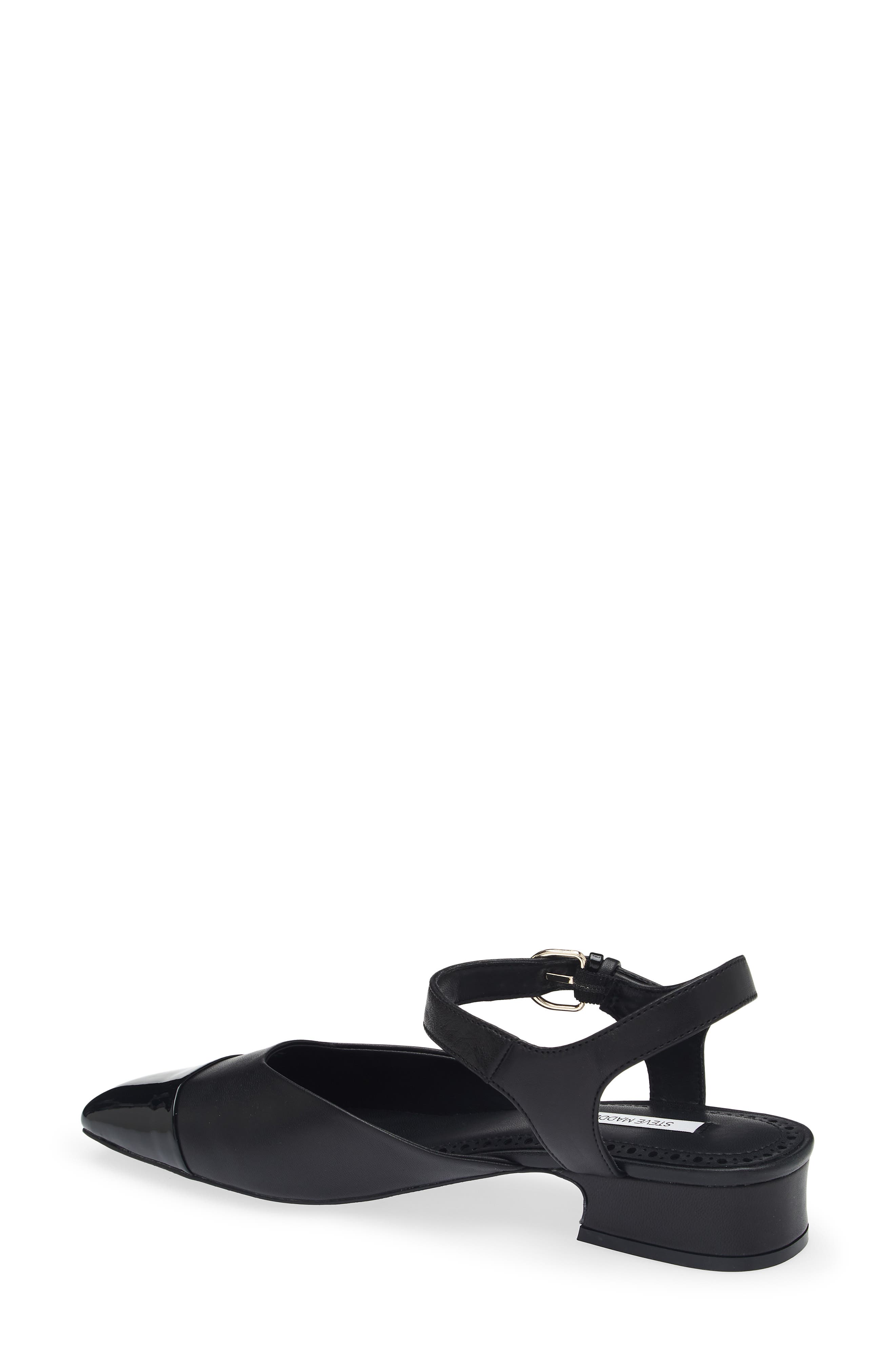 Novie Leather Flat, Alternate, color, BLACK LEATHER