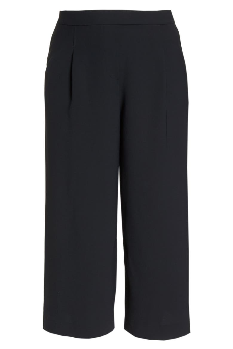 Fluid Culottes, Alternate, color, BLACK