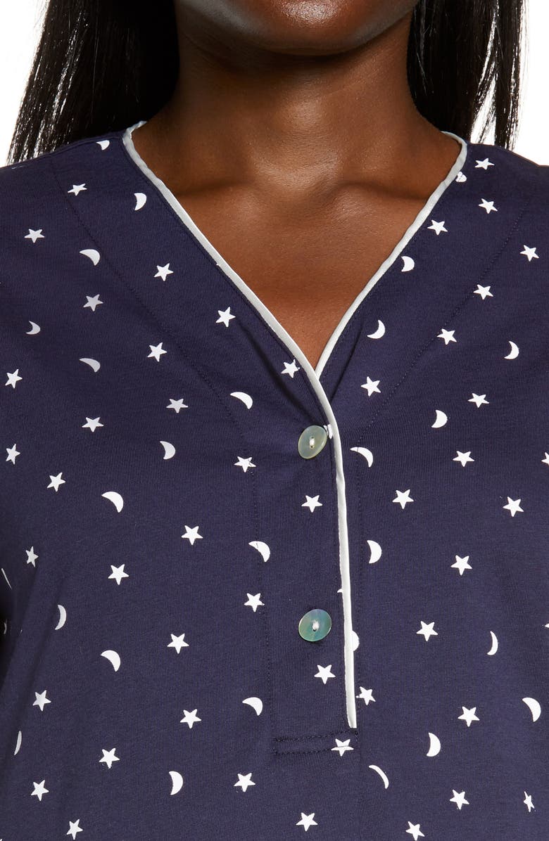 Belabumbum Starry Night Maternity/Nursing Nightshirt, Alternate, color,