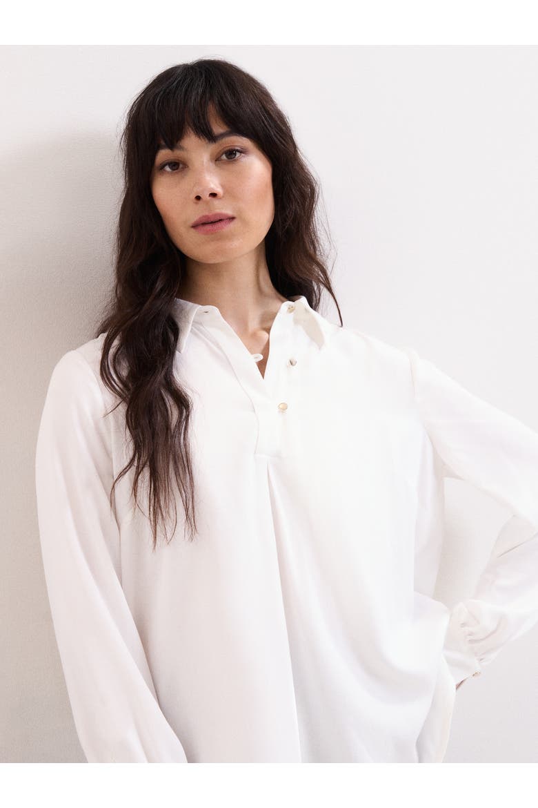 Button Detailed Ashton Ivory Shirt, Main, color, Ivory