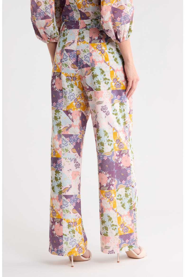 Aemie Patchwork Wide Leg Pants, Alternate, color, MULTI
