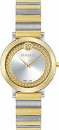 Versace V-Libra Two-Tone Bracelet Watch, 35mm