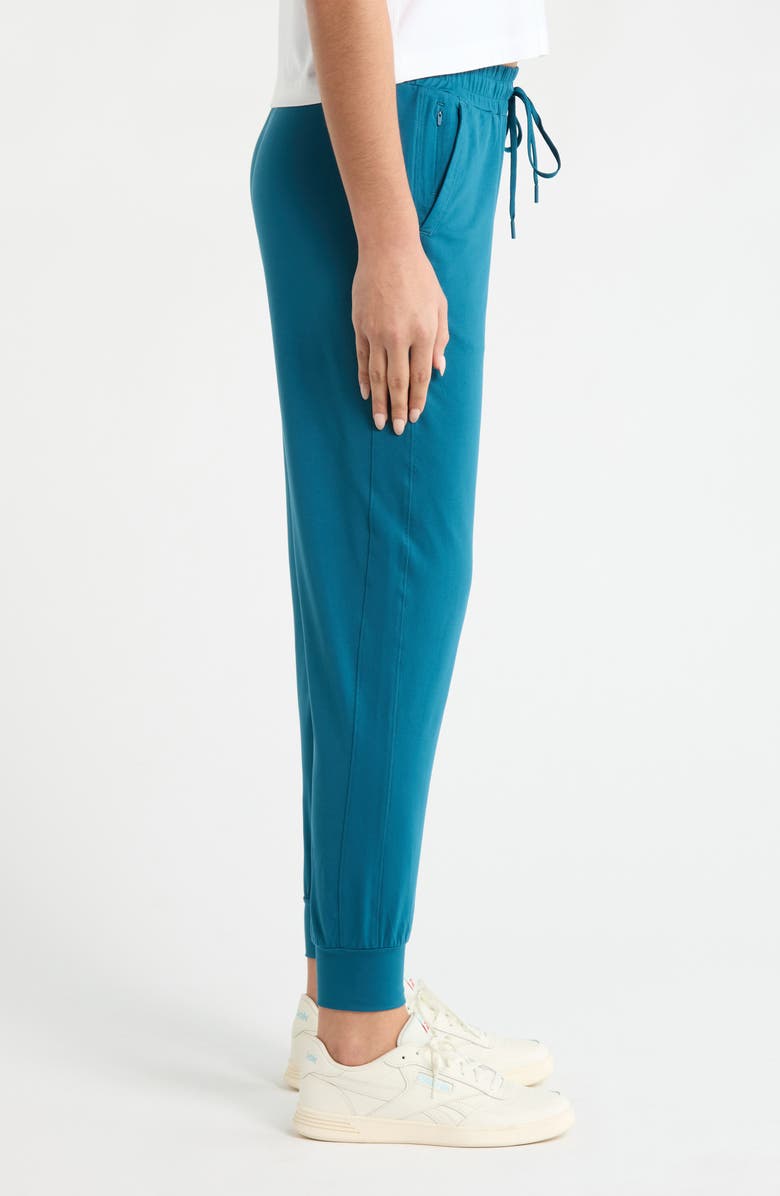 Zella Move In Pocket Joggers, Alternate, color, Teal Seagate