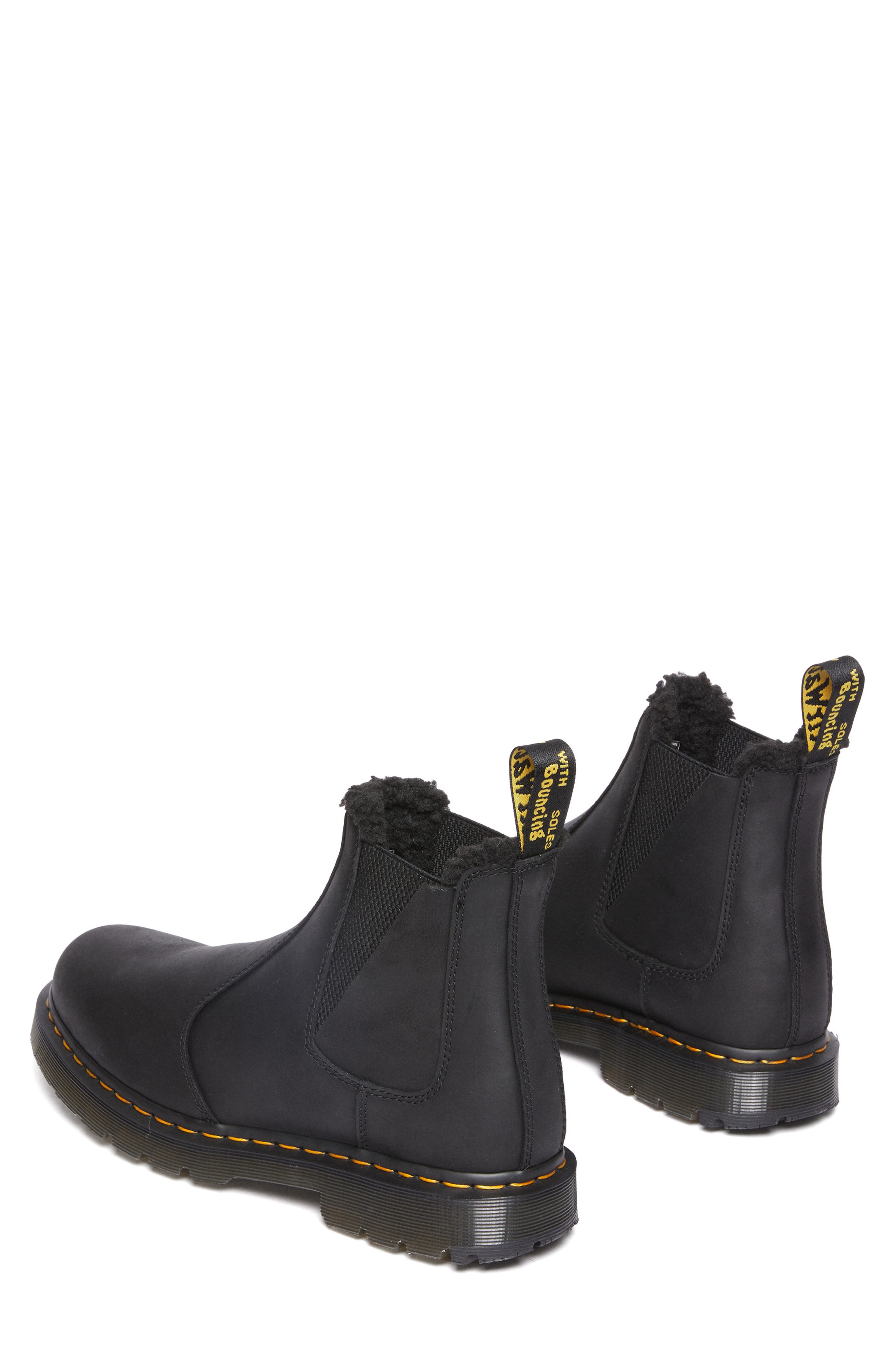 Dr. Martens 2976 Faux Shearling Chelsea Boot, Alternate, color, 