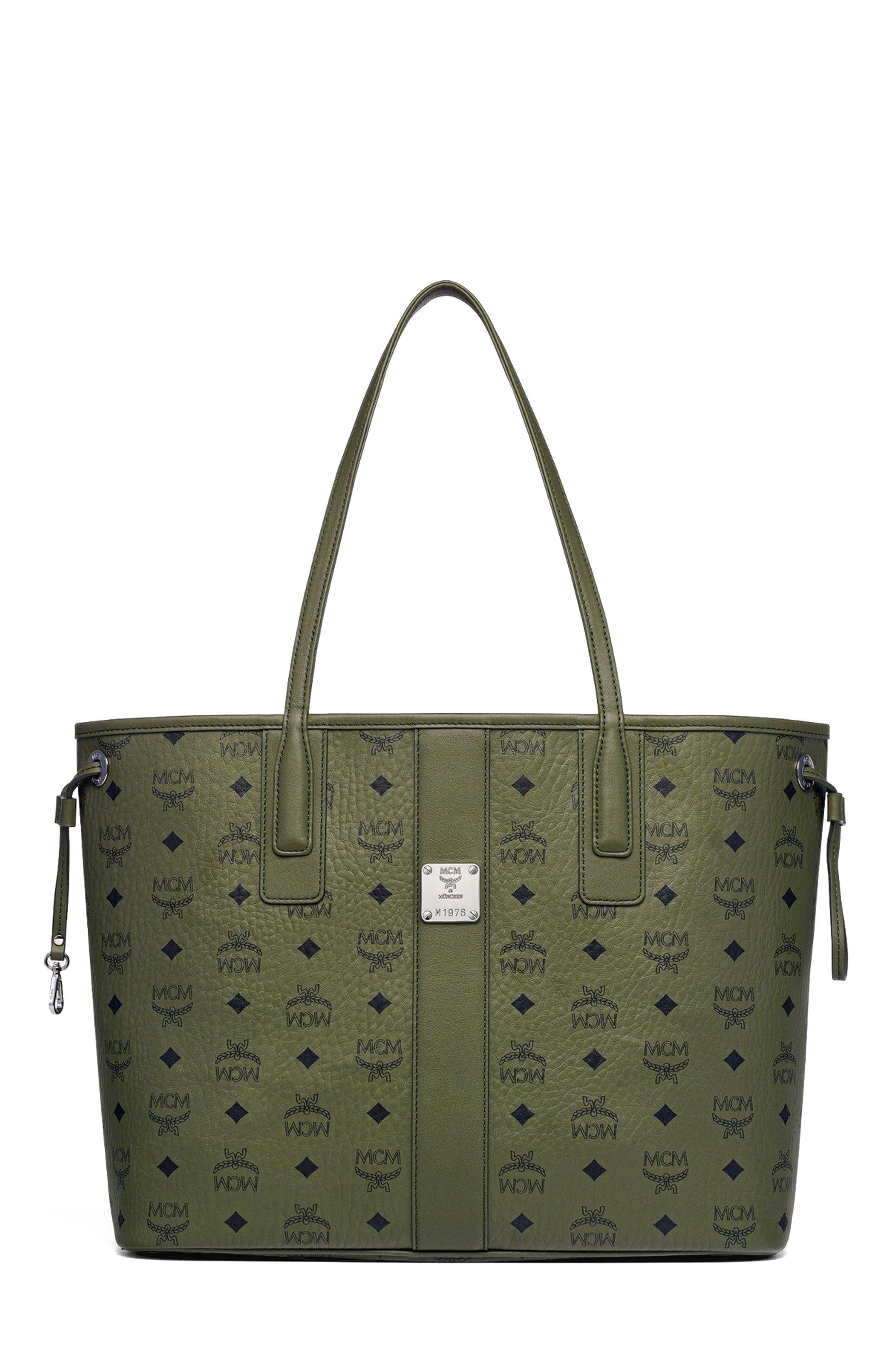 MCM Medium Liz Shopper in Visetos, Main, color, 