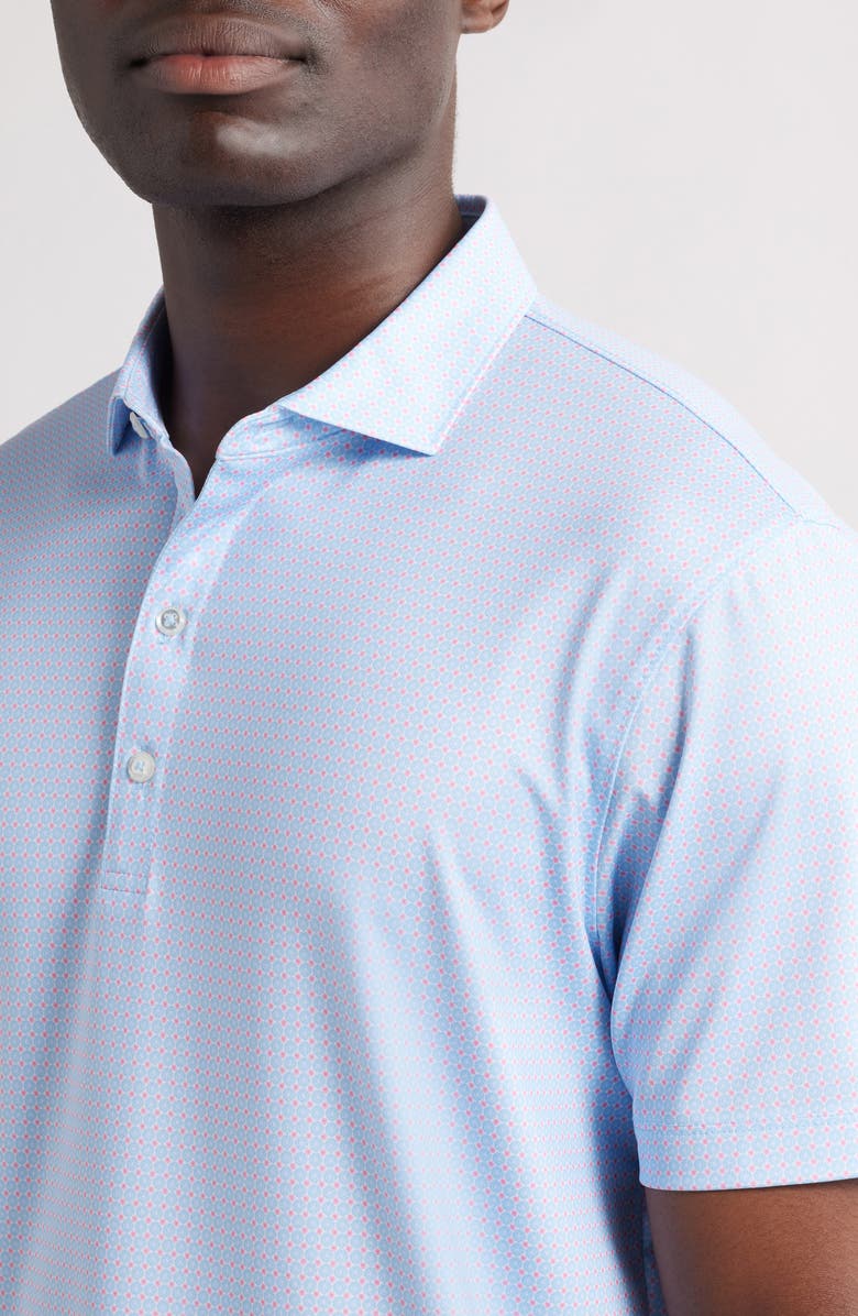 johnnie-O Julio Geo Print PREP-FORMANCE Golf Polo, Alternate, color, Maliblu