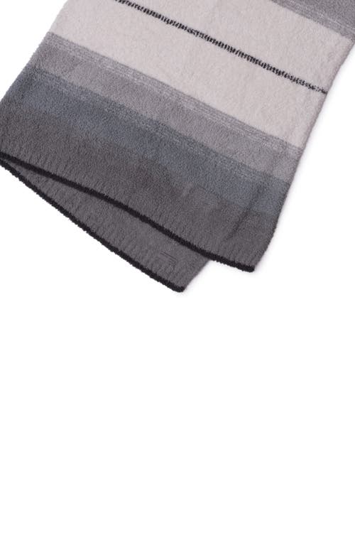 Barefoot Dreams Cozychic® Ombré Stripe Throw Blanket In Gray