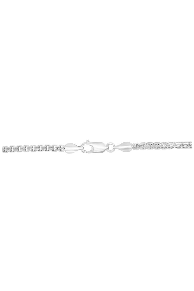 Men's Sterling Silver Box Chain Necklace, Alternate, color, SILVER