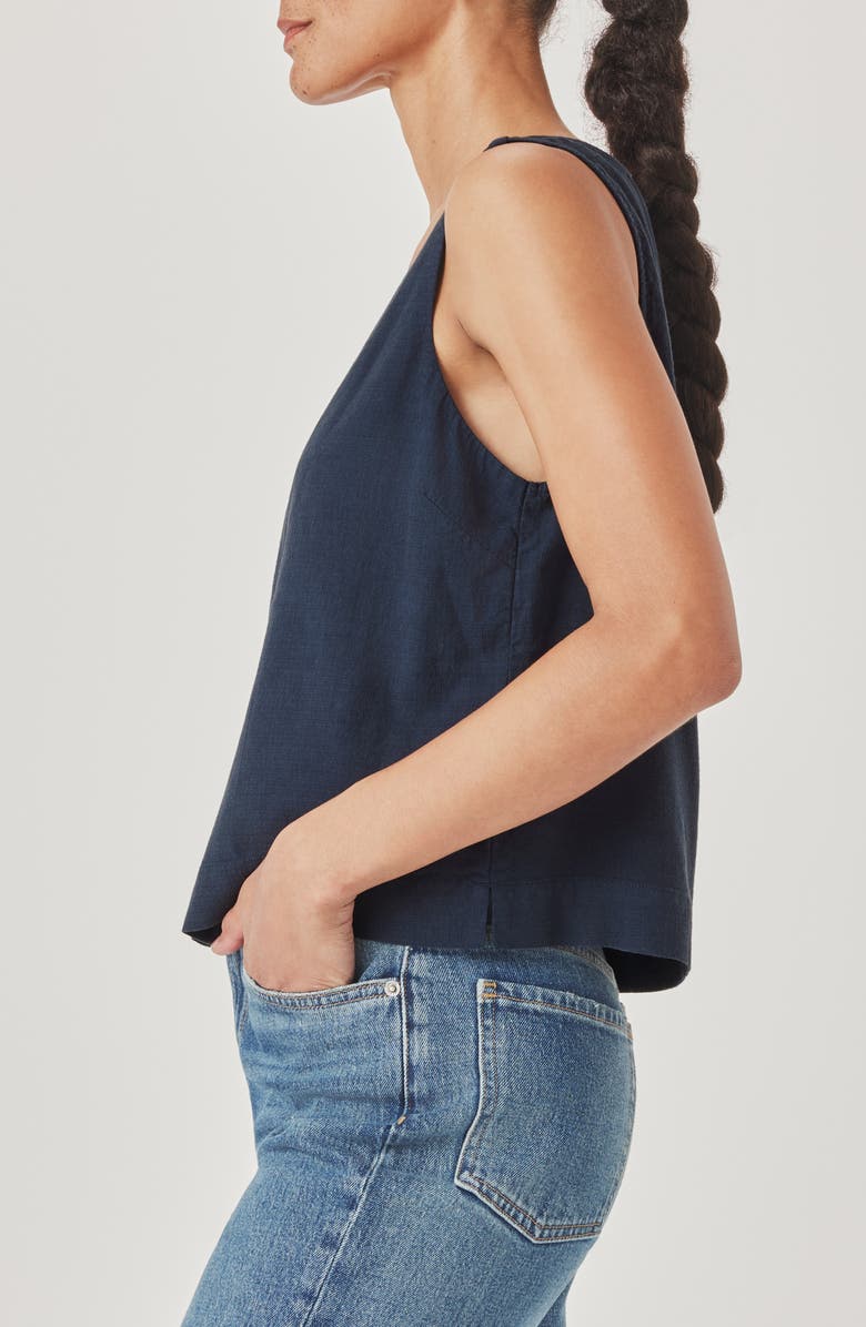 Splendid Adele Linen Blend Vest, Alternate, color, Navy Blue