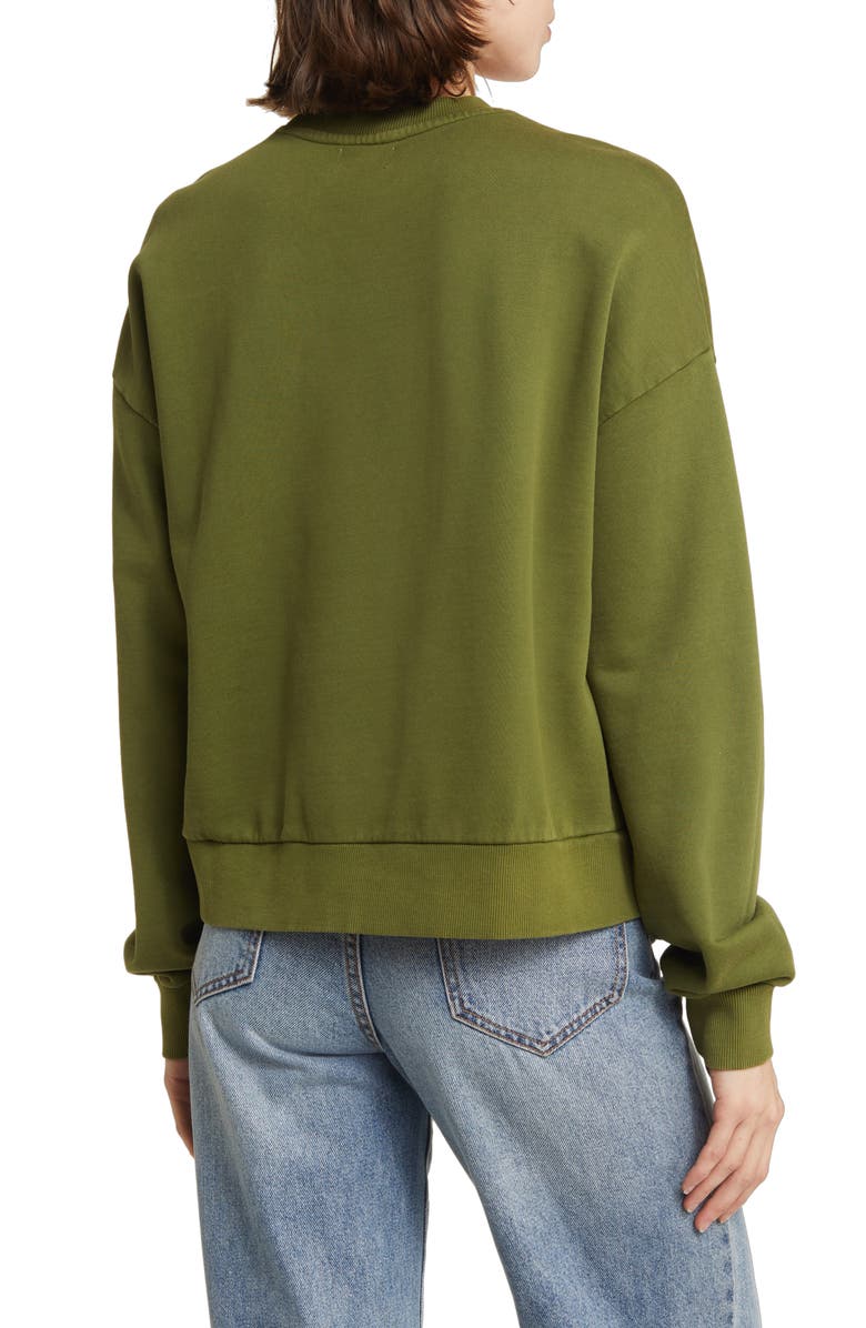 Brixton Cross Loop French Terry Crewneck Sweatshirt, Alternate, color, 