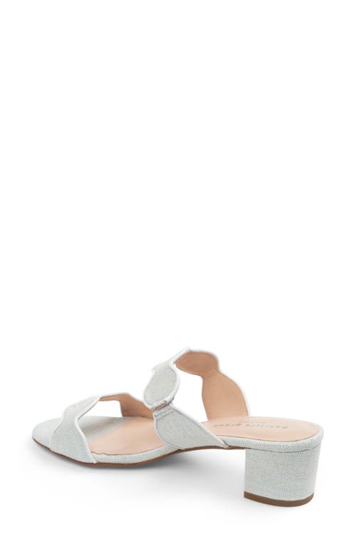 Shop Patricia Green Palm Beach Slide Sandal In Light Blue Linen