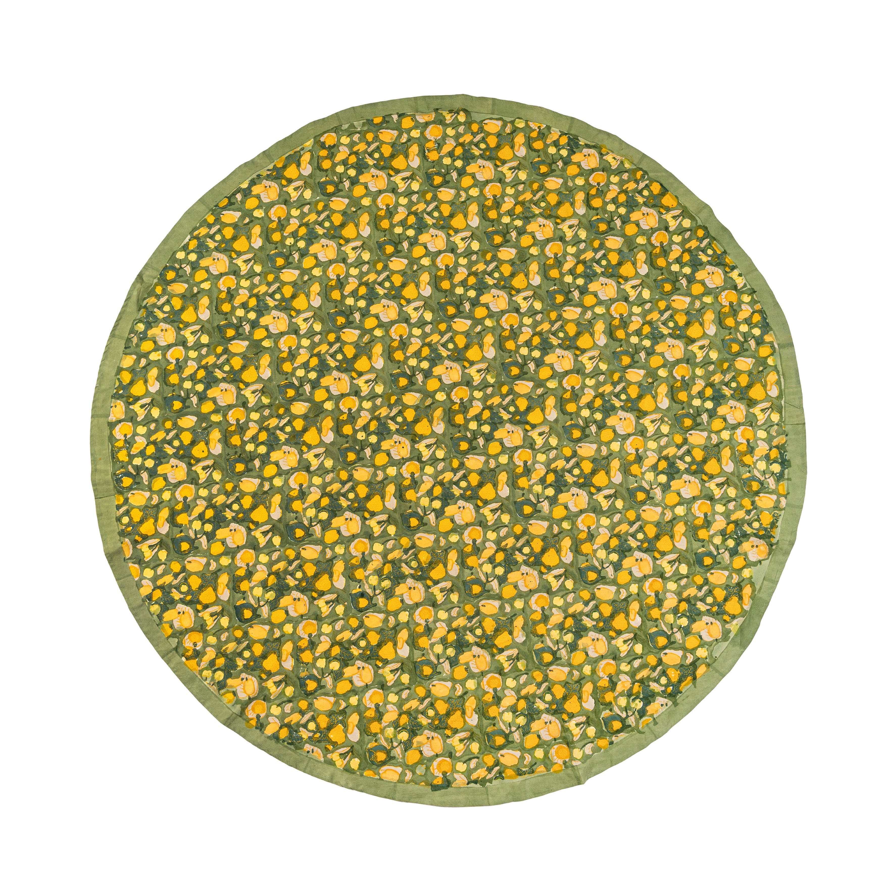 Yellow/Green 90" Round