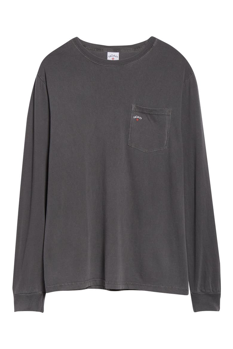Core Logo Long Sleeve Pocket T-Shirt, Alternate, color, PEPPER