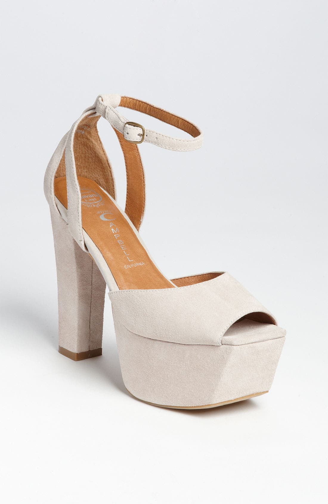 'Perfect 2' Platform Sandal, Main, color, IVORY SUEDE