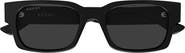 Gucci 52mm Rectangular Sunglasses