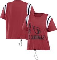 WEAR by Erin Andrews Women's WEAR by Erin Andrews Cardinal Arizona Cardinals Cinched Colorblock T-Shirt