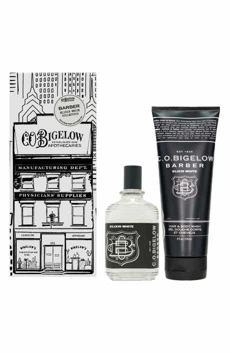 Elixir White Apothecary Box, Cologne + Hair & Body Wash