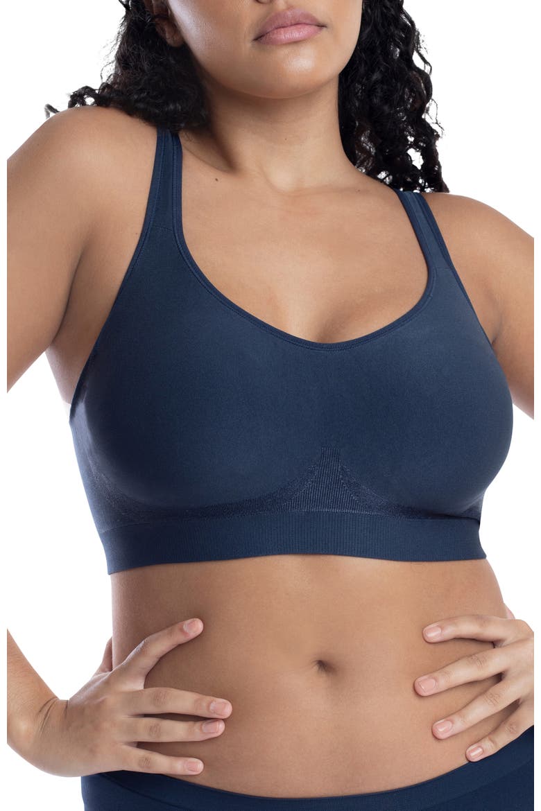 The Comfort Shaping Bra with Adjustable Straps, Main, color, Navy