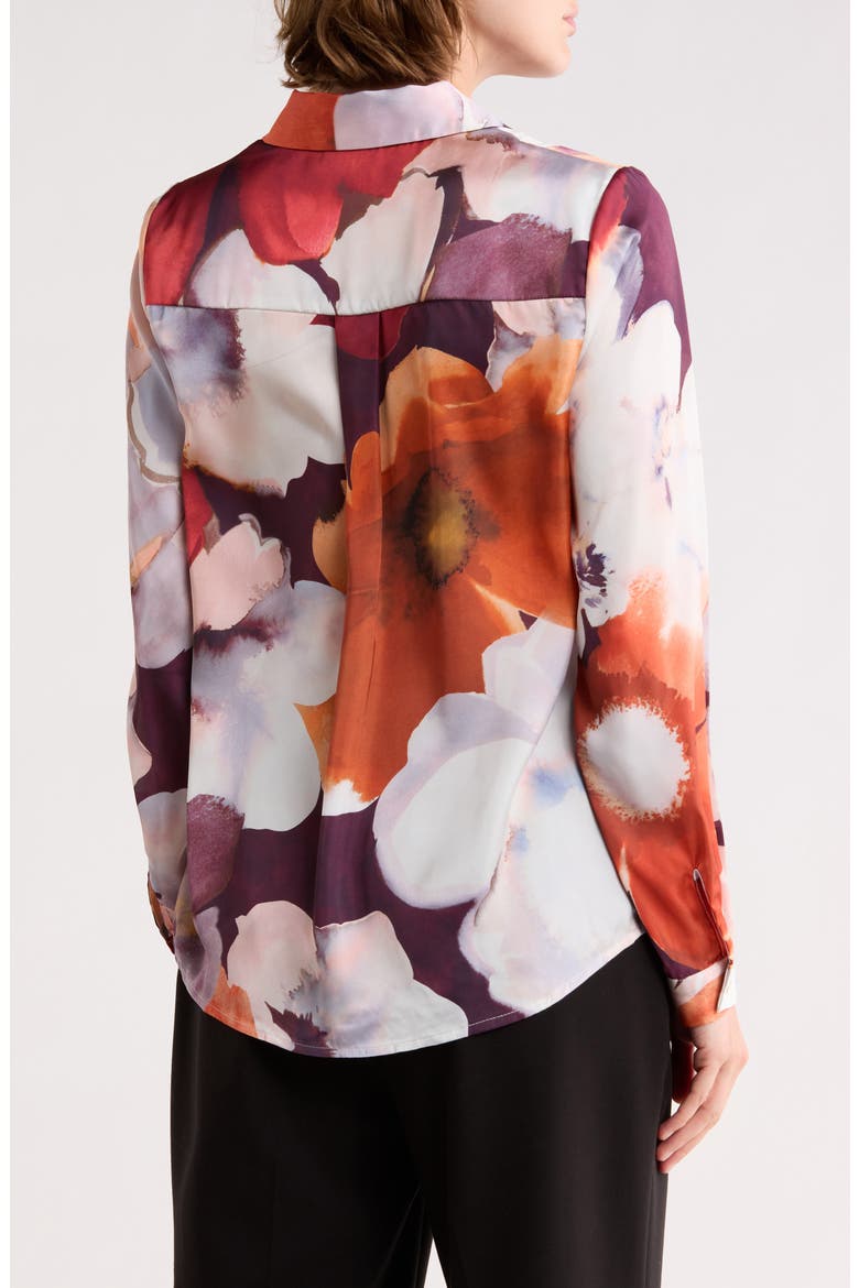 Floral Button-Up Shirt, Alternate, color, LARGE SCALE FLORAL