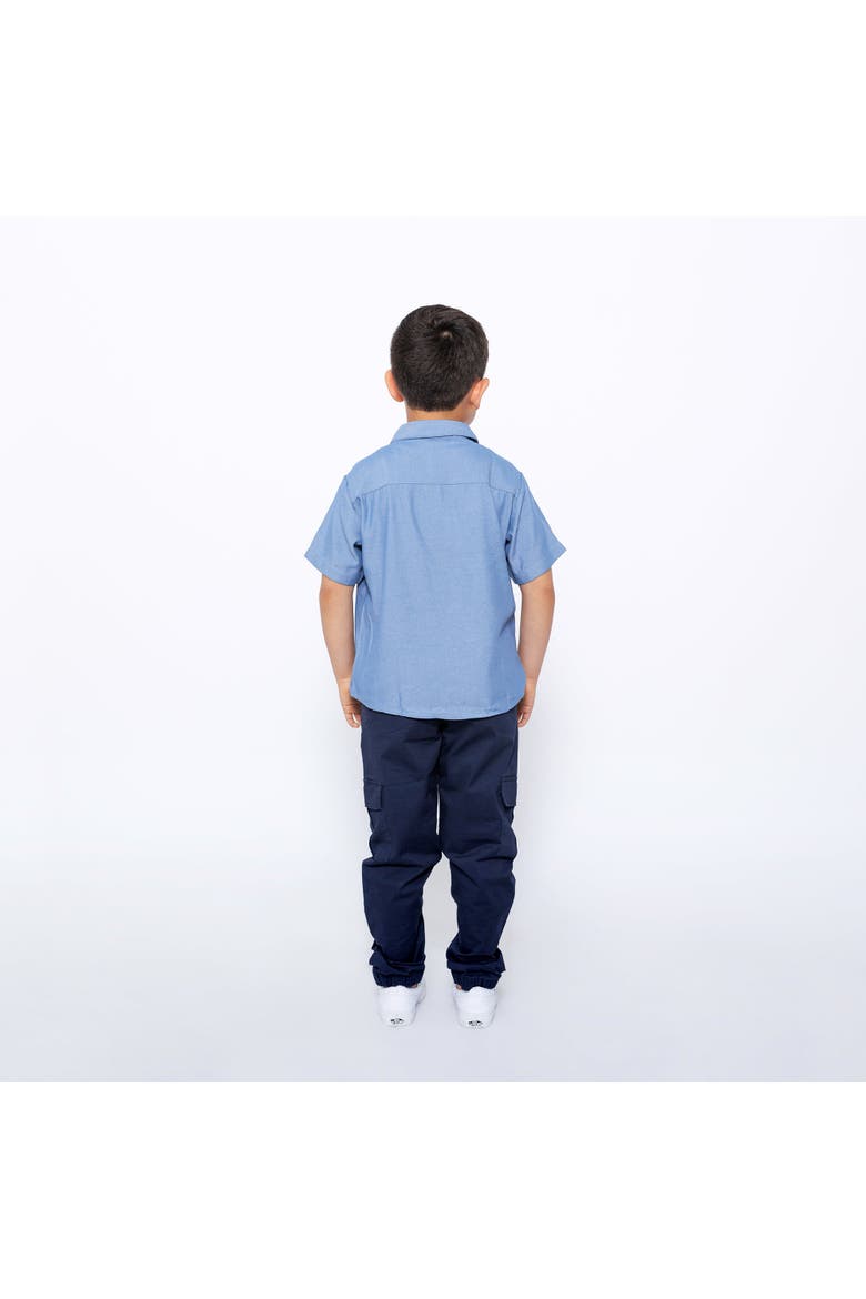 Boys Relaxed Fit Drawstring Cargo Jogger Pants, Alternate, color, Blue
