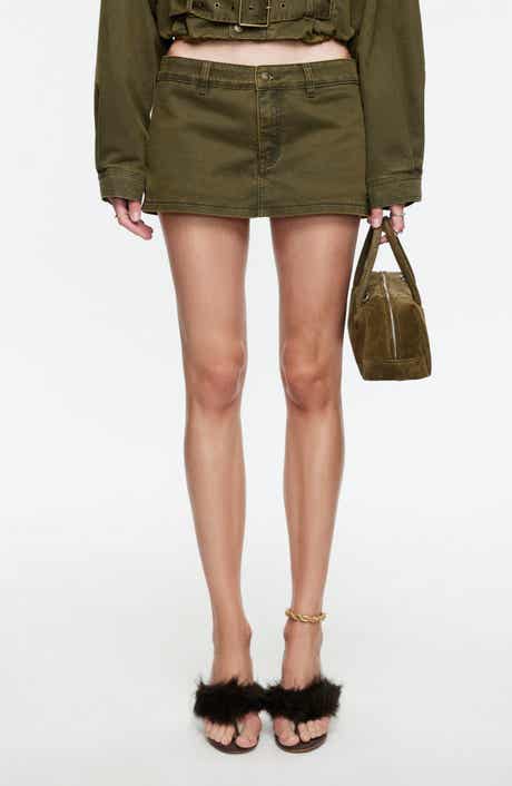 Rhode Low Rise Denim Miniskort