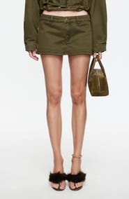 LIONESS Rhode Low Rise Denim Miniskort