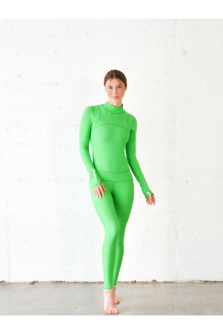 Women's Full-Body One-Piece Swimsuit - UPF 50+, Main, color, KELLY GREEN