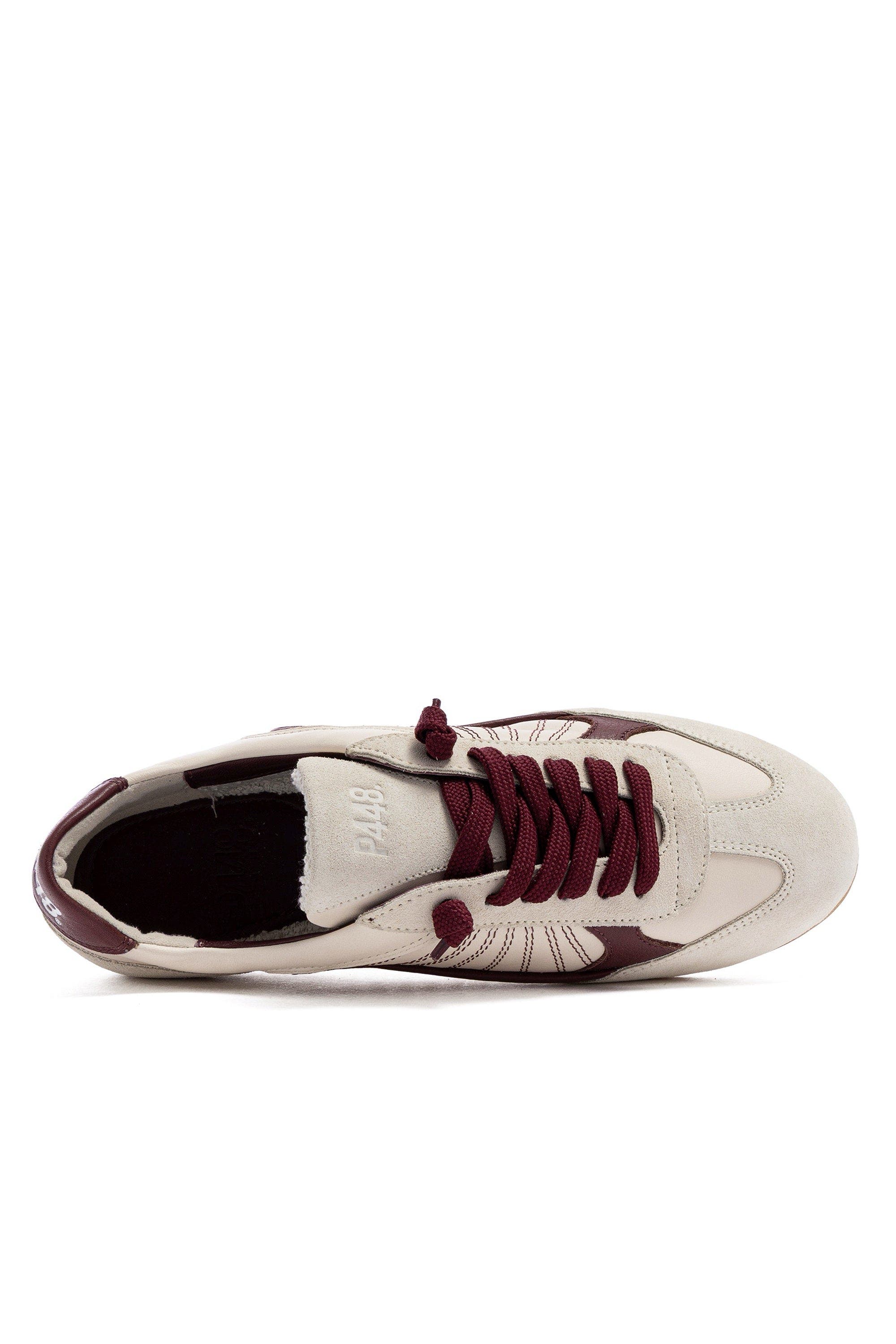 P448 Lisbon Bore Sneaker, Alternate, color, Cream Maroon