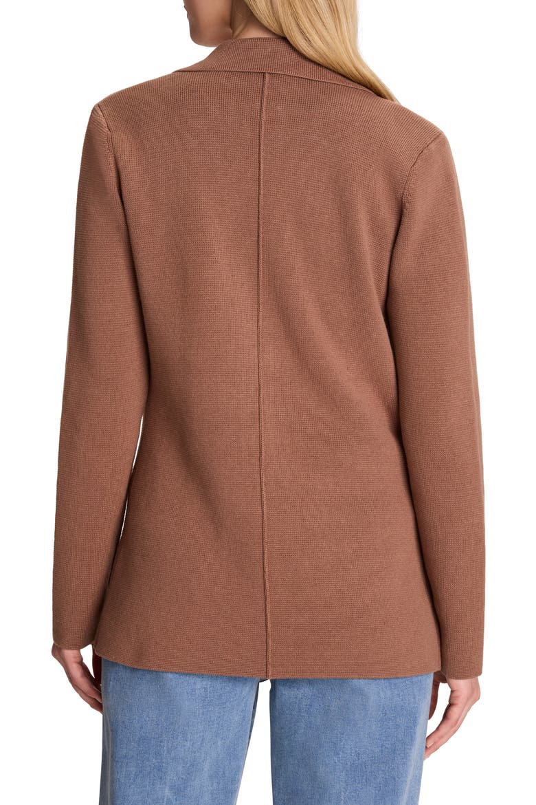 Elegant Cotton Blend Sweater Jacket, Alternate, color, TIGERNUT
