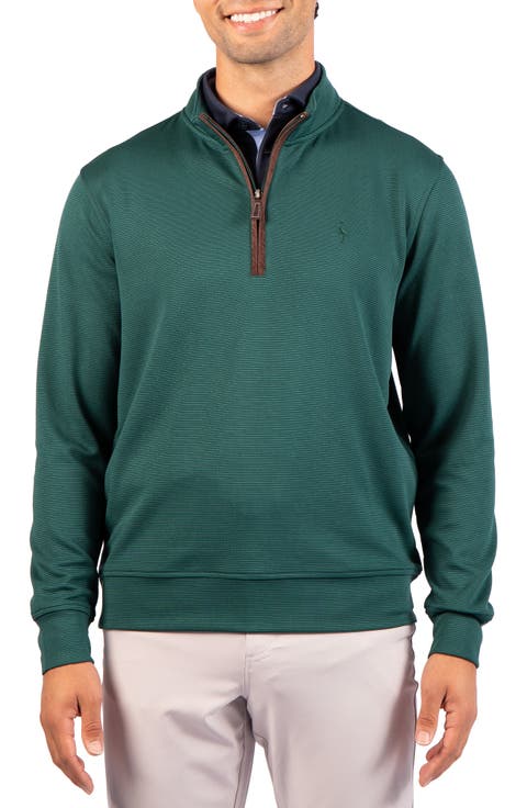 Ottoman Rib Quarter Zip Sweater