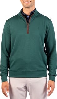 TailorByrd Ottoman Rib Quarter Zip Sweater