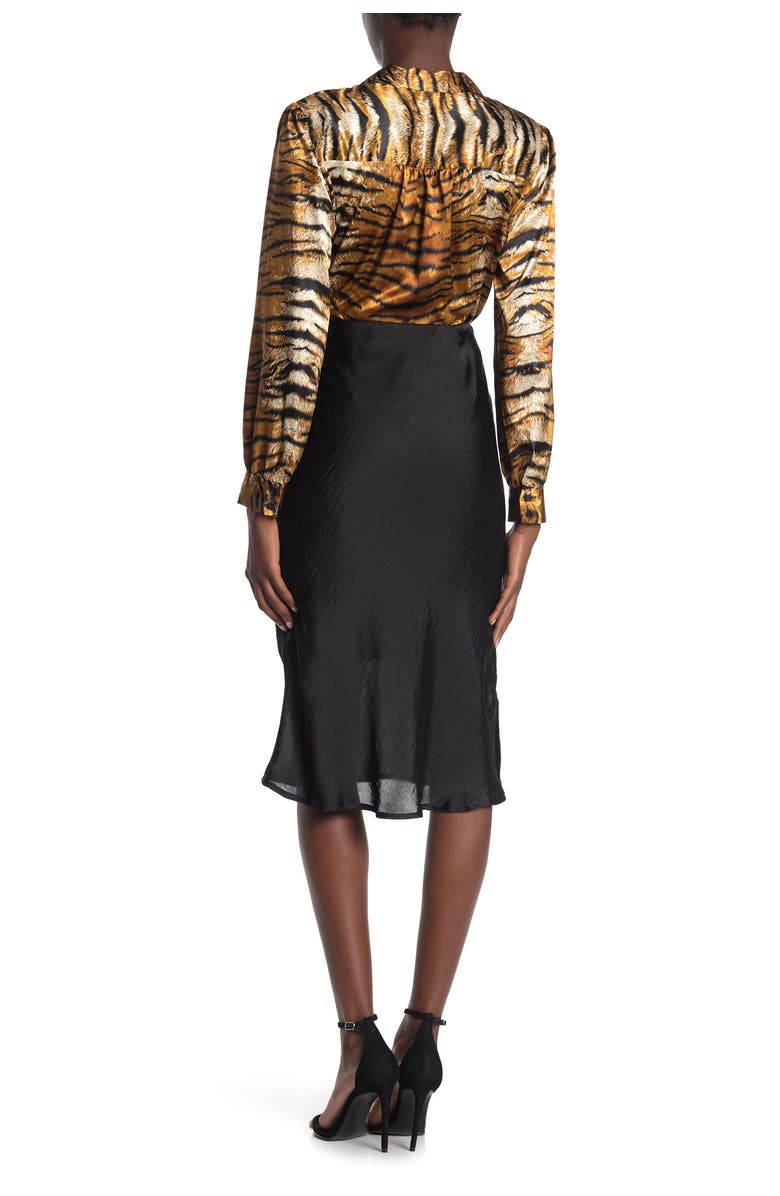 Forgotten Grace Solid Pull-On Satin Skirt, Alternate, color,