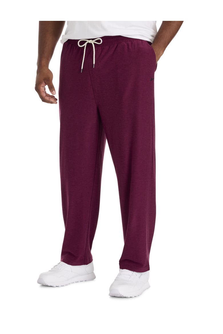 Big & Tall Performance Athletic-Fit Sweatpants, Main, color, BLACK CHERRY HEATH